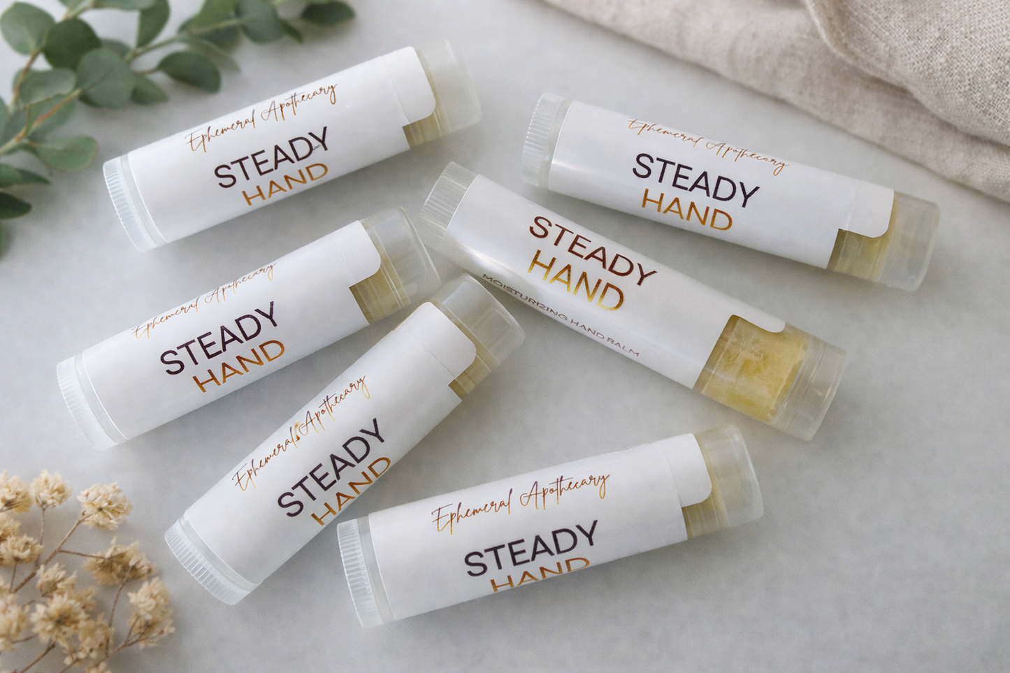 *New Look!* Restore No. 1 Shea Butter Hand Balm for Dry Cracked Hands | Botanical Salve, Beeswax Restorative Moisturizer