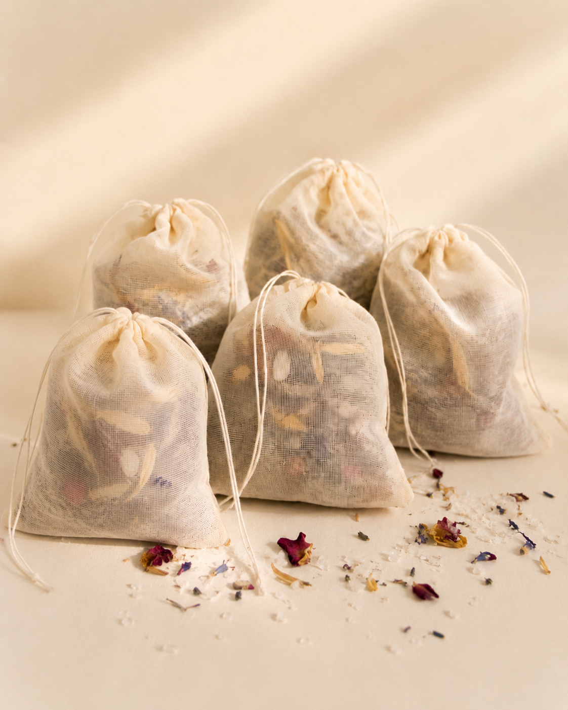 Botanical Bath Tea Sachets | Epsom Salt Bath Soak with Magnesium + Botanicals