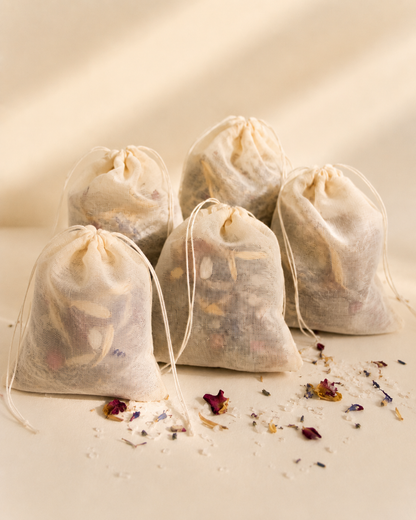 Botanical Bath Tea Sachets | Epsom Salt Bath Soak with Magnesium + Botanicals