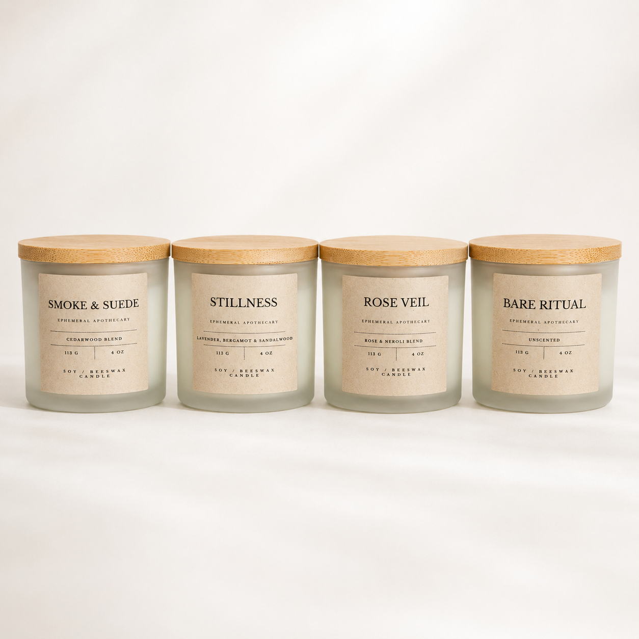 4-Piece 4 oz Candle Set | Handmade Mini Candle Gift Set for Every Mood