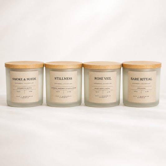 4-Piece 4 oz Candle Set | Handmade Mini Candle Gift Set for Every Mood