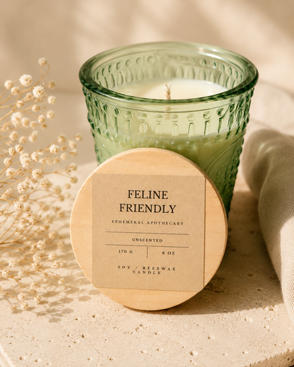 Feline Friendly Unscented Candle | 6 oz
