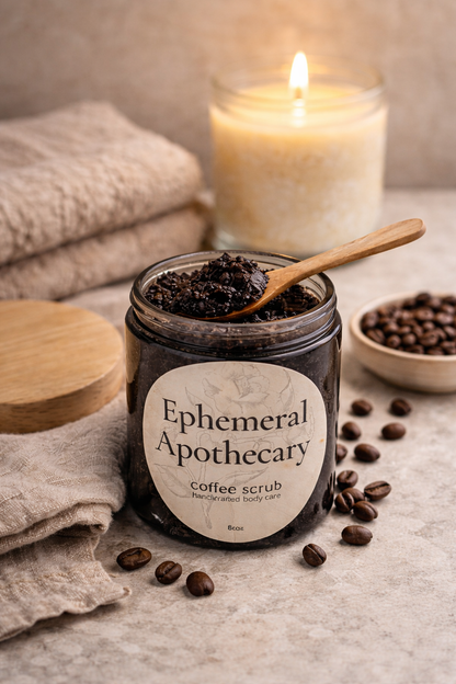 Coffee Body Scrub | Exfoliating Handmade Scrub for Dry Skin | 8 oz.