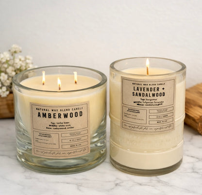 Made to Order Luxury Candle | Made to Order | Upcycled Bottle Candle