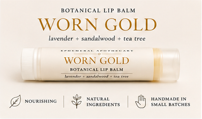 Worn Gold Lip Balm | Nourishing Botanical Lip Balm for Soft, Hydrated Lips